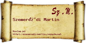 Szemerédi Martin névjegykártya